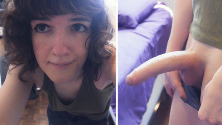 Tiny Shorts Can't Contain Huge Futa Cock