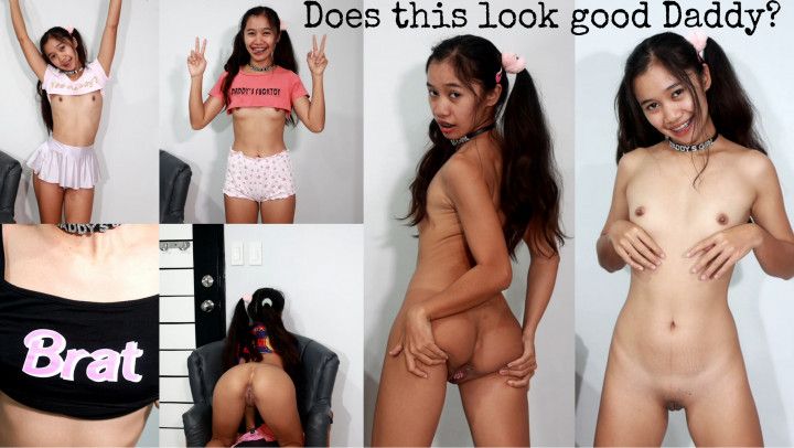 Crop top haul in front of step-daddy