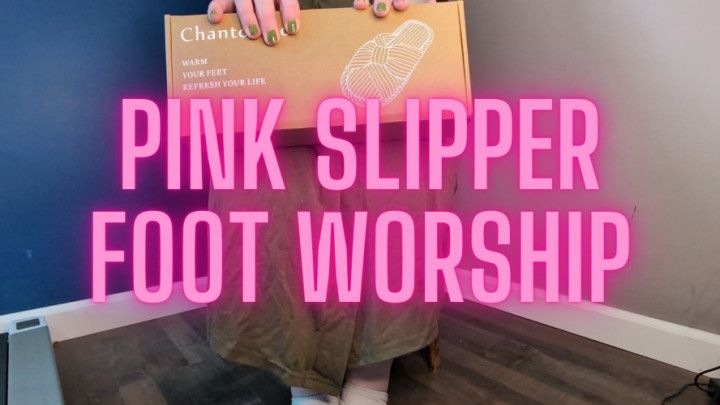 Pink Slipper Foot Worship