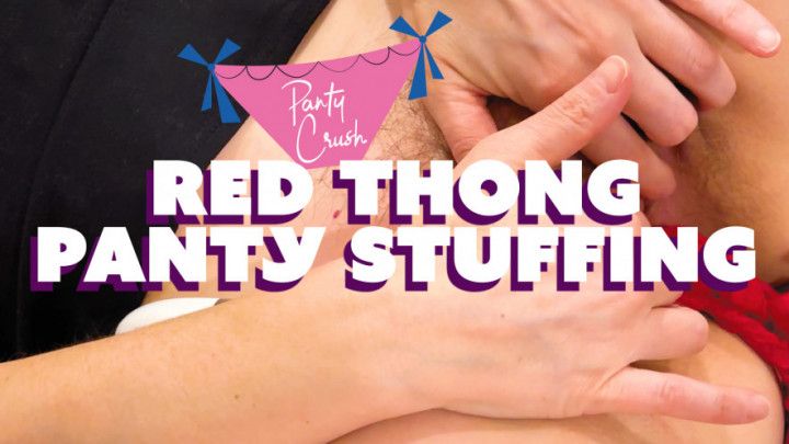 Stuffing my panties in my pussy then using my vibe to orgasm