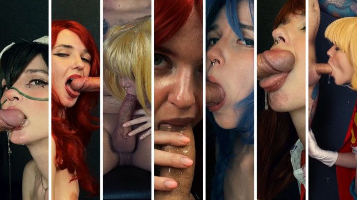 Blowjob Cosplay Compilation 2024 - Part 2