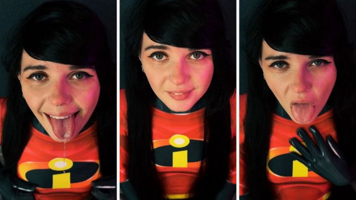 Violet Parr Cosplay - The Incredibles - Silly Ahegao Face