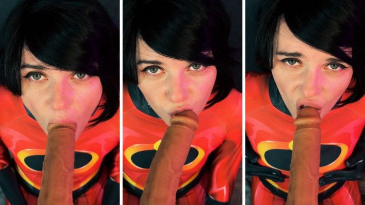 Violet Parr Cosplay - The Incredibles - POV Blowjob Dildo