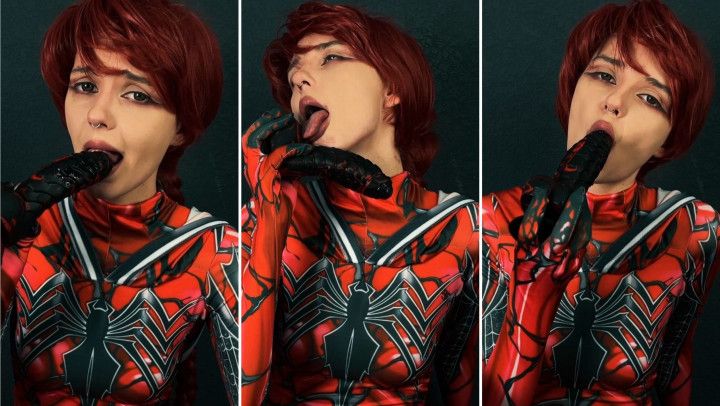 Carnage Cosplay - Blowjob Sucking Bad Dragon