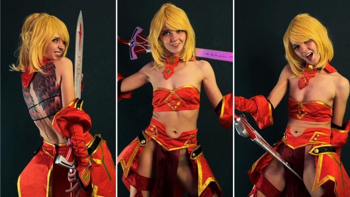 Mordred Cosplay - Twerk with Saber