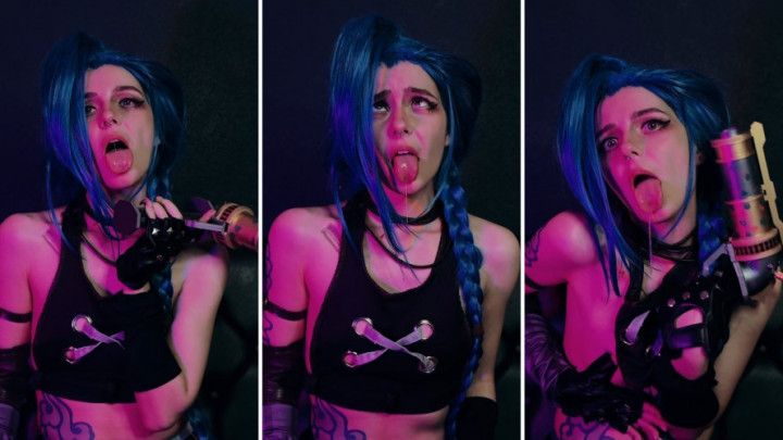 Jinx Cosplay - Arcane - Silly Ahegao Face
