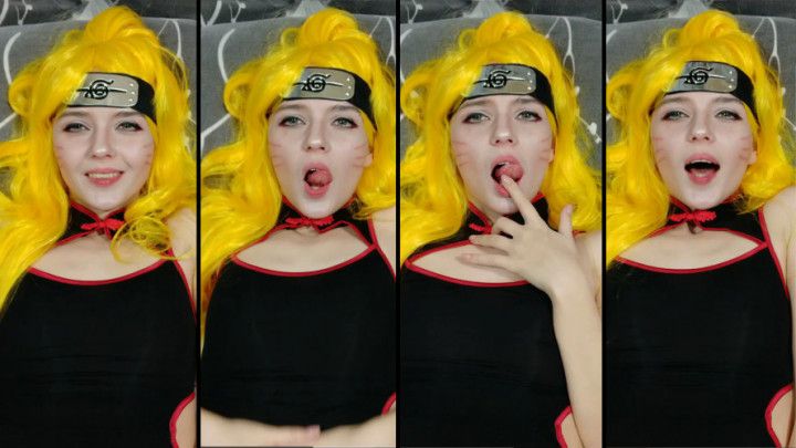 Naruto cosplay Beautiful Agony &amp; Ahegao