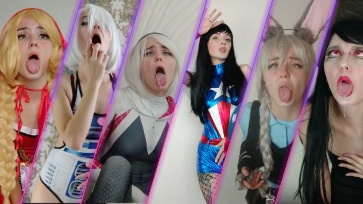 AHEGAO FACE COSPLAY COMPILATION vol.2