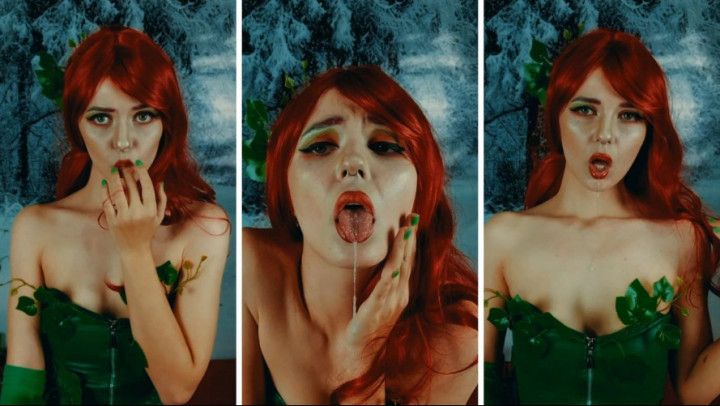 Poison Ivy - ahegao and saliva fetish