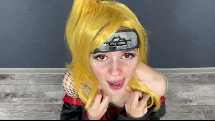 Deidara Naruto Cosplay - Ahegao