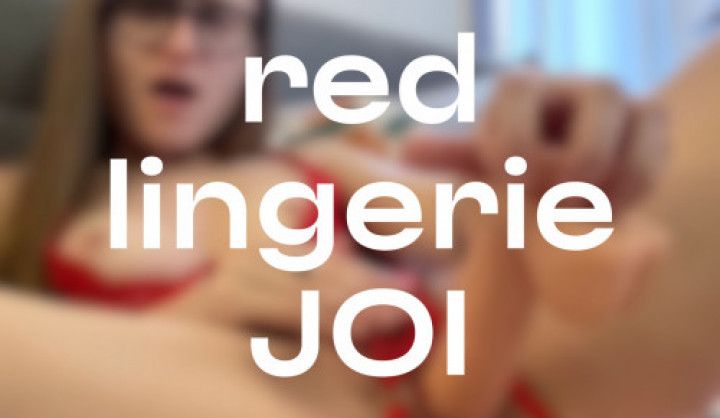 Red Lingerie JOI