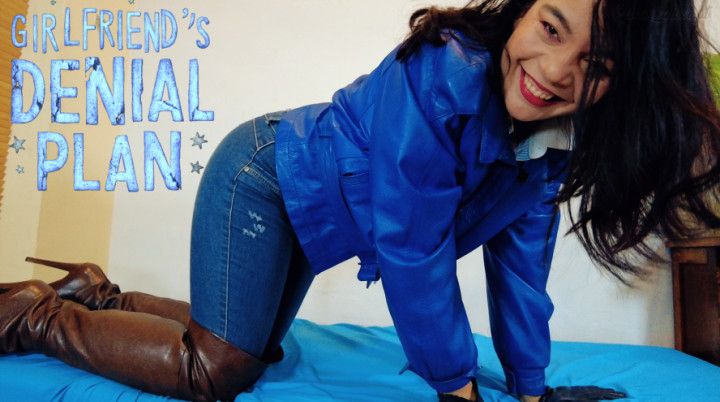 Girlfriend denial plan- Reinaleather gives you blue balls