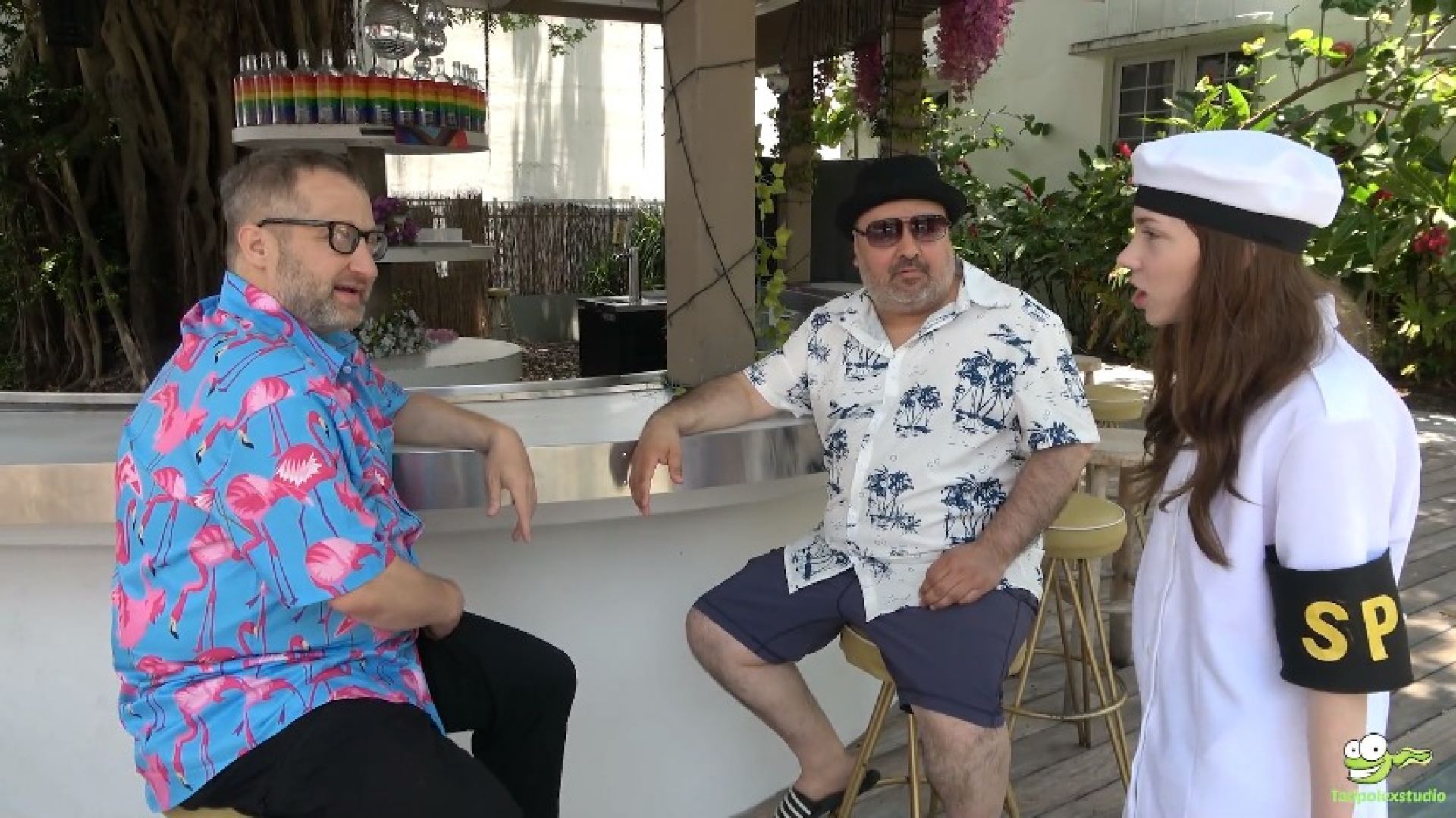 Horny Shore Patrol Venus Vixen Fucks 3 Old Sailors