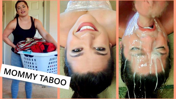 step-Mom &amp; step-Son FaceFuck - Plastic Wrap Mummy