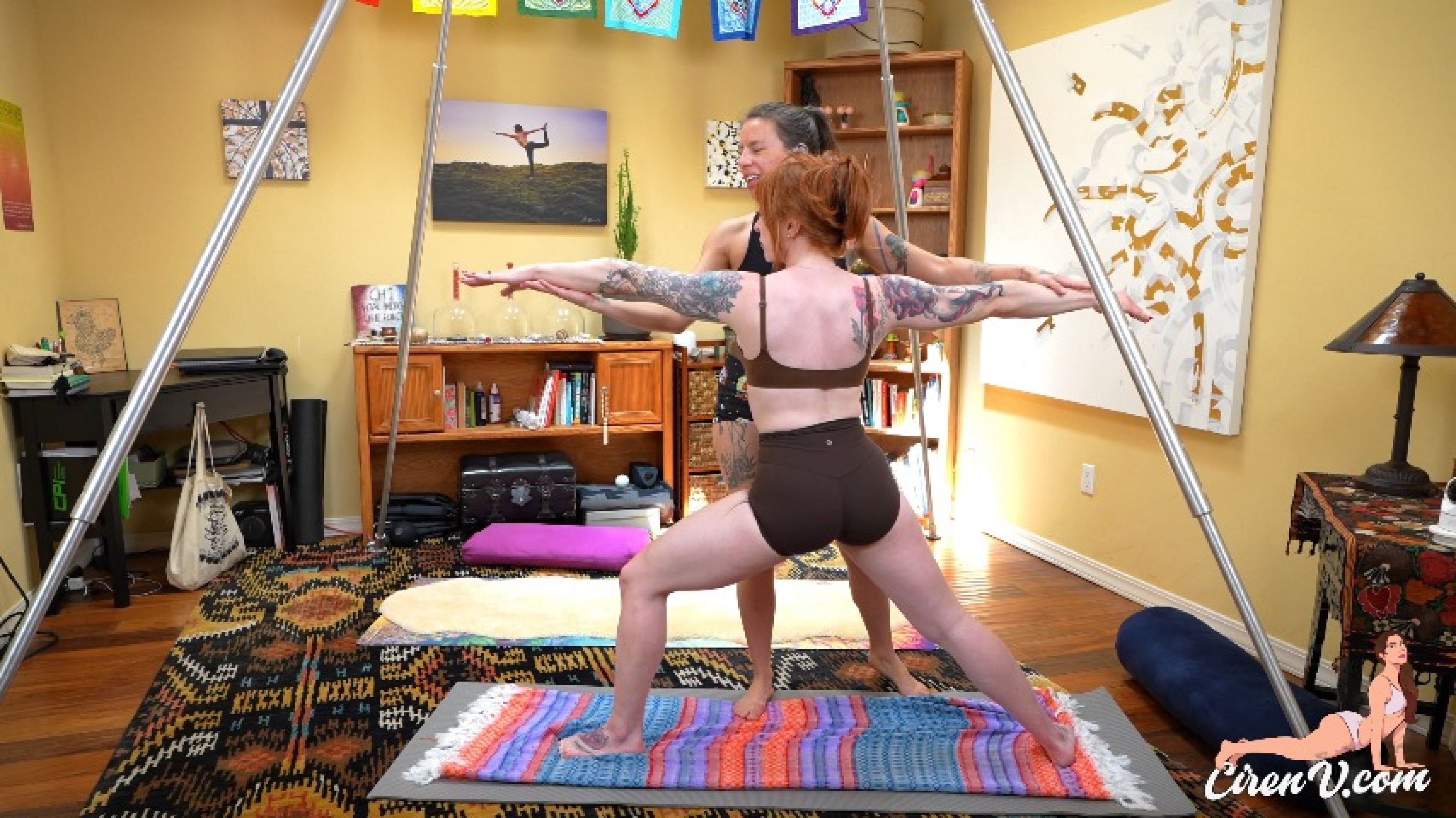 Sensual Girl Girl Yoga Session Freebie