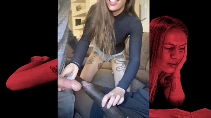 Wife Sucks BBC And Humiliates My Penis