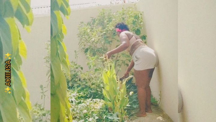 Gardening//clearing the bushes