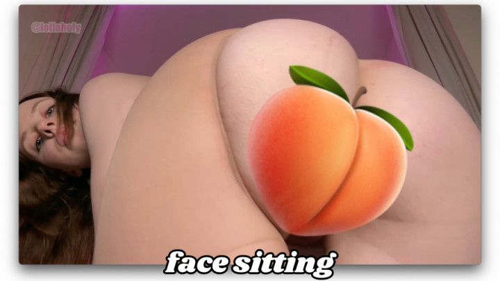 SITTING ON YOUR FACE WITH TAN PANTYHOSE ON