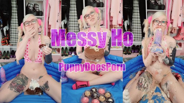 Getting Wet and Messy with cake