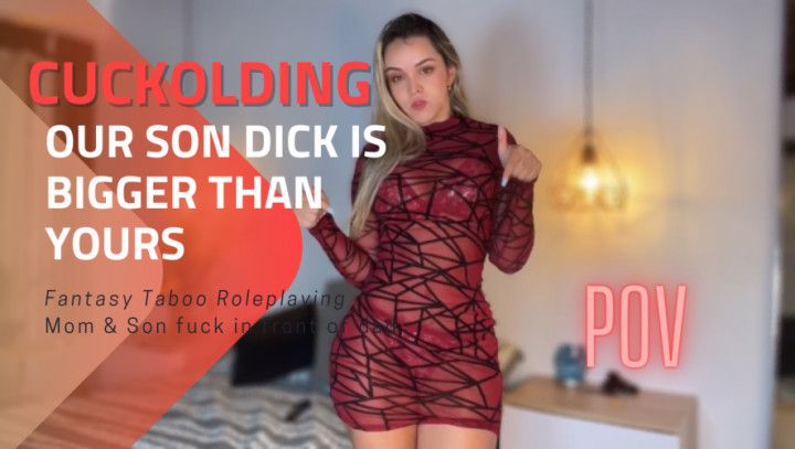 POV step-Mom and step-Son Cuckolding step-Dad