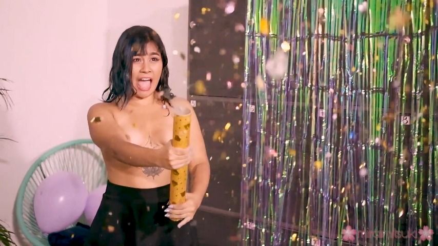 Surprise! I'm eating your BDay cake