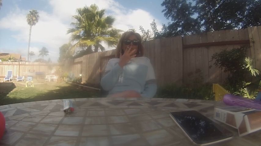 Go pro backyard smoke break