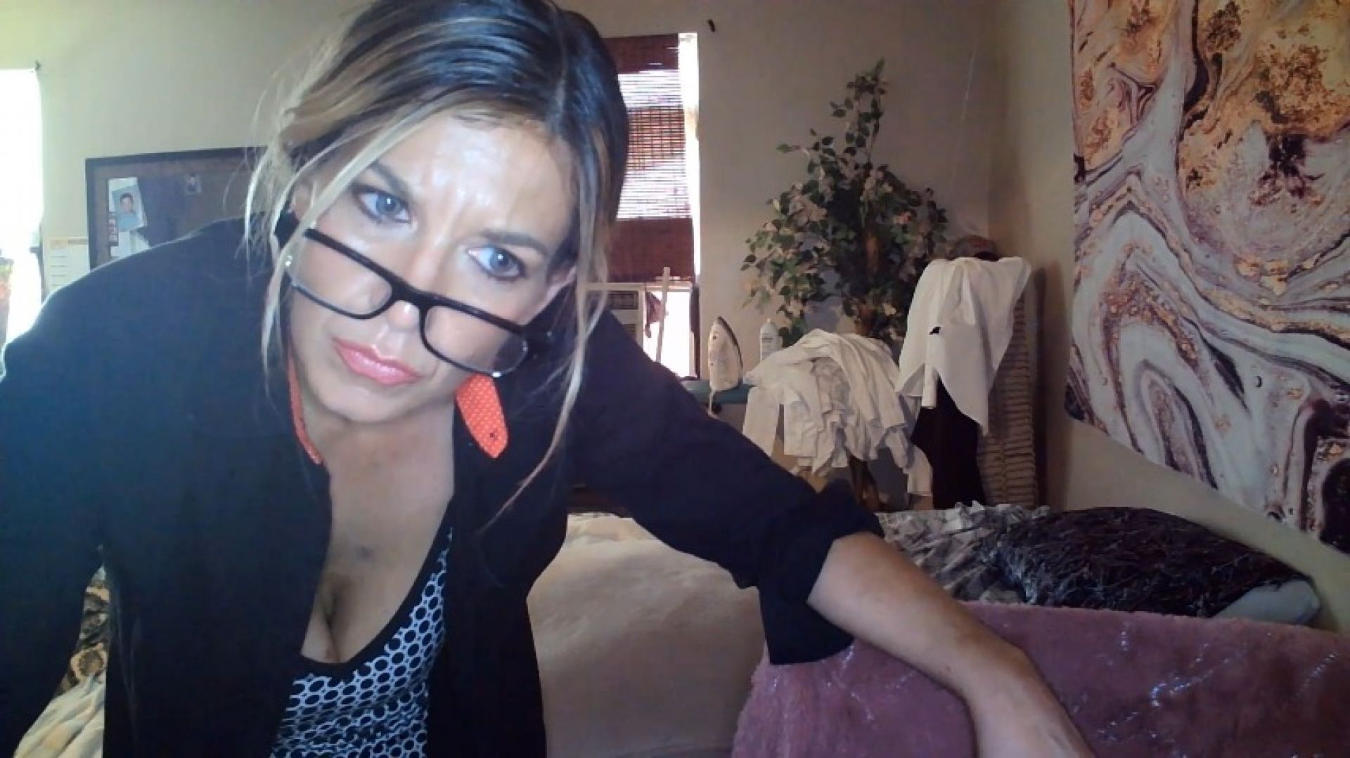 Caught My Dirty step-Mom Watching My Porn