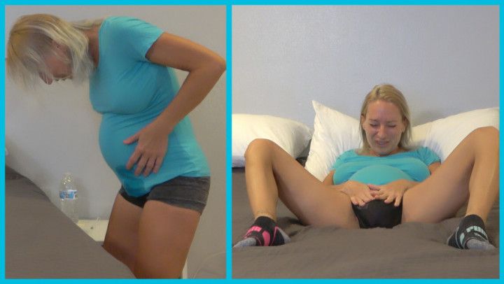 Pregnant MILF Water Breaks Labor Starts