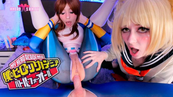 MHAcademia:Cum for Himiko and Uraraka