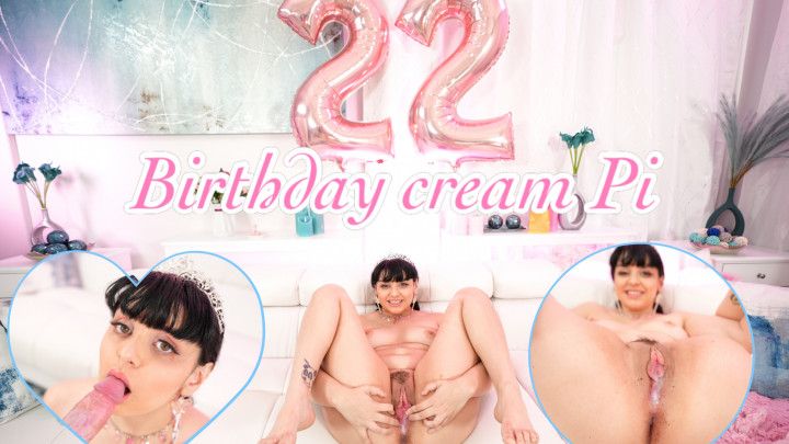Birthday cream Pi