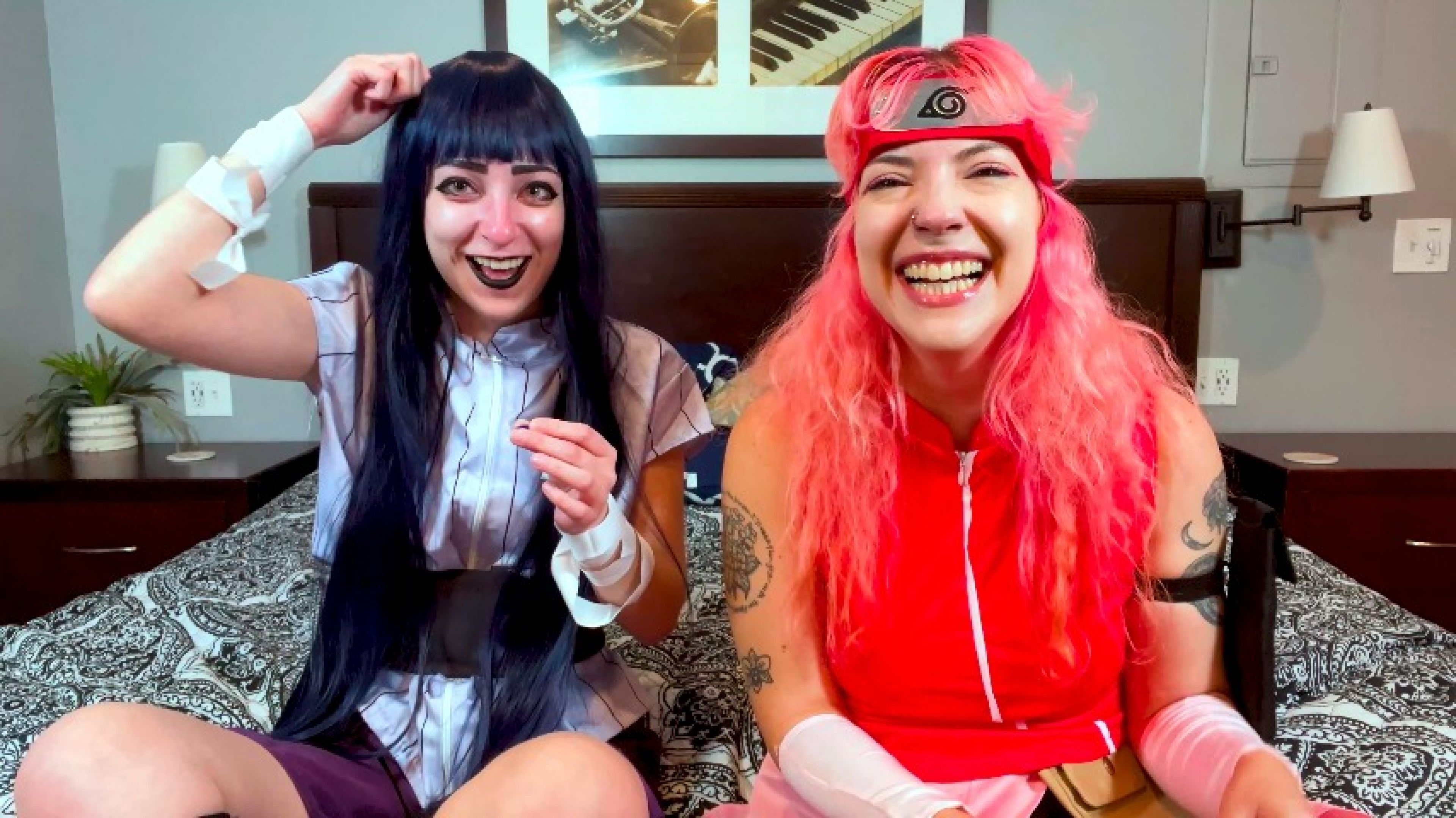 Hinata And Sakura Sneezing