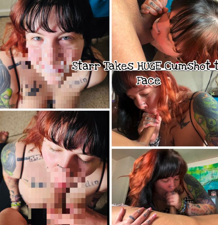 Starr Takes HUGE Load to Face