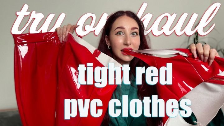 5-TRY ON HAUL + ASMR | SHINY PVC CLOTHES
