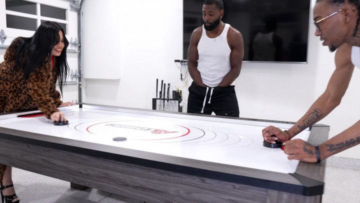 Playing Air Hockey on a Dare