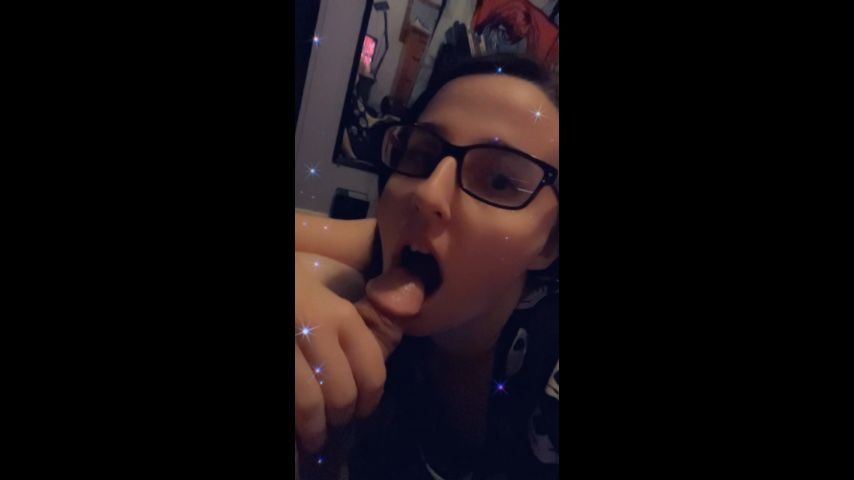 Sucking sirs cock like a good girl