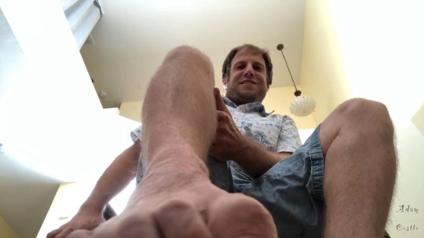Guy Scolds Gay Friend w/ A Foot Gag