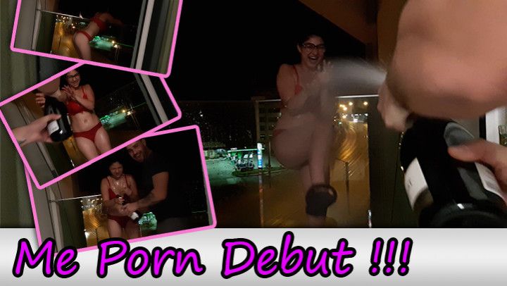 Me Porn Debut - showered in champagne