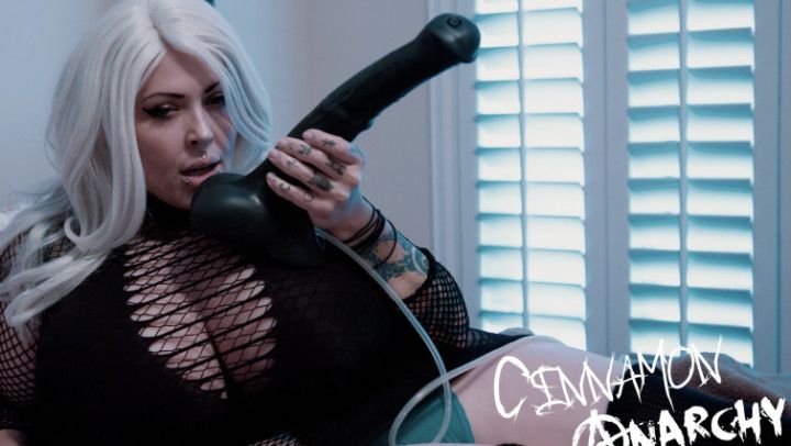 Blonde Gives JOI + Missionary Fap with 18in Bad Dragon