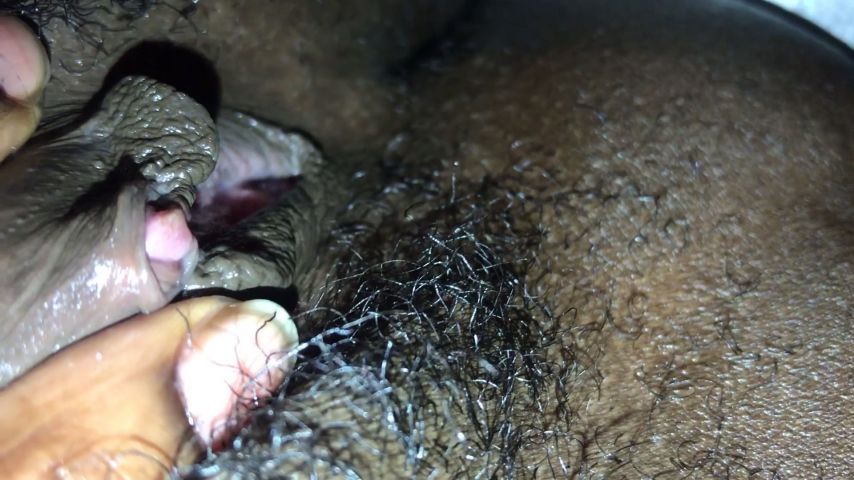 Ebony SQUIRTS after FingerFucking