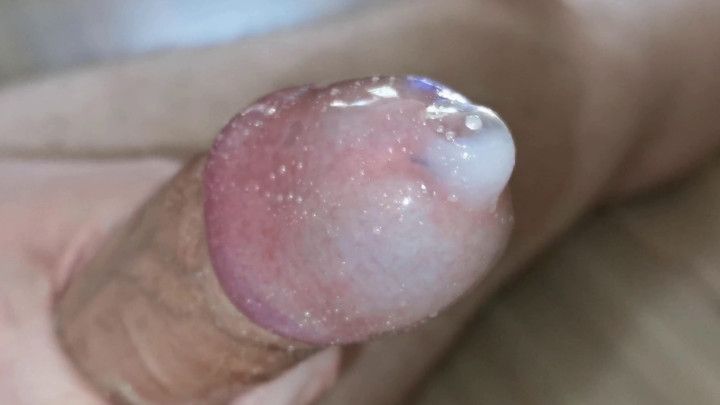 Playing and cumming in condom