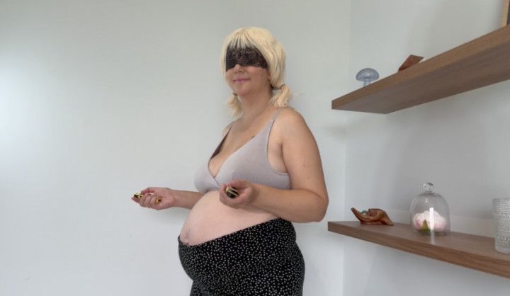 Pregnant - Jump rope video game naked