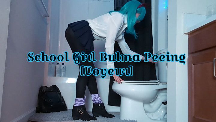 School Girl Bulma Peeing [Voyeur