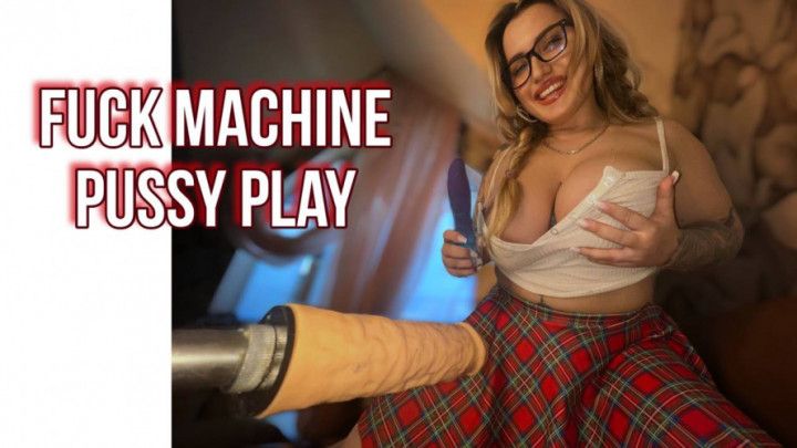 Fat Pussy Stretching with Fuck Machine