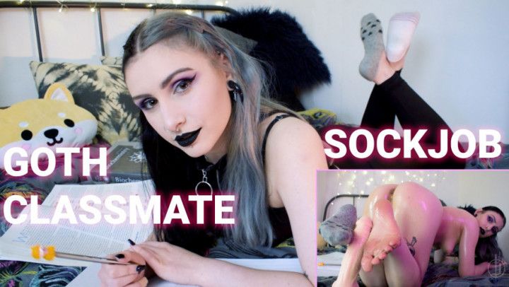 Goth Classmate Sockjob POV