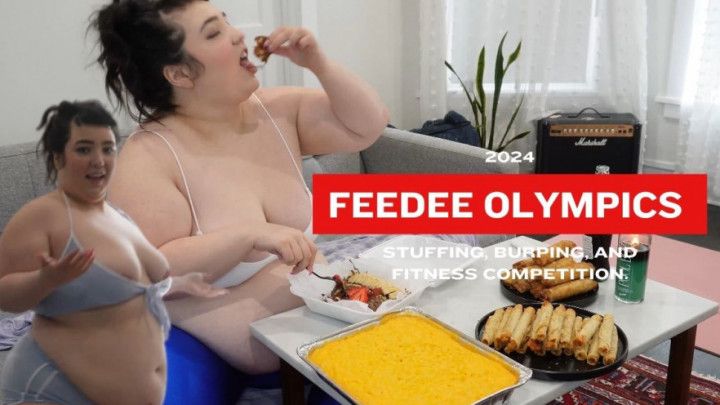 Feedee Olympics 2024 // Stuffing, Fitness, & Burping Trials
