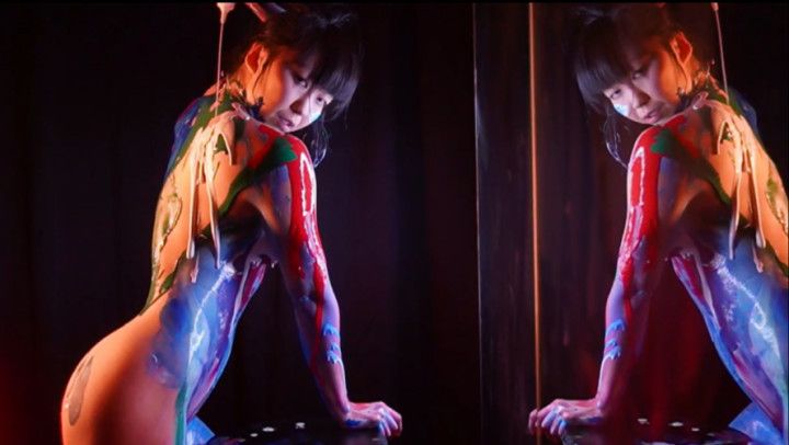 Sensual Paint Drip Dance