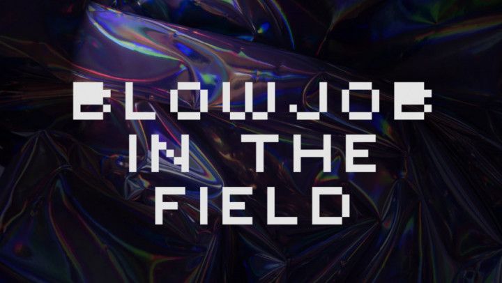 Cute redhead babe sucks in the field