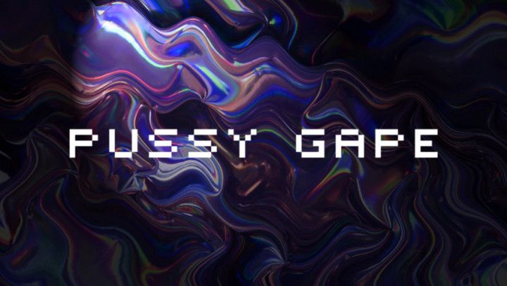 hottie shows her pussy gaping closeup