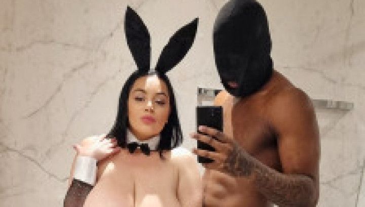 Naughty bunny sucking this BBC