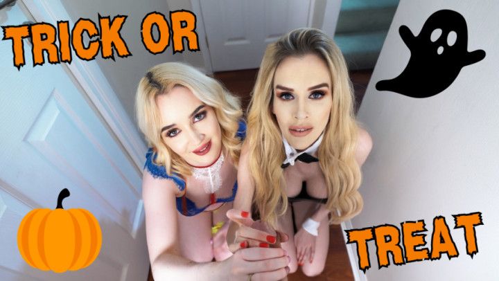 Trick Or Treat: Huge Dick Handjob + Cumshot with Roxy Cox